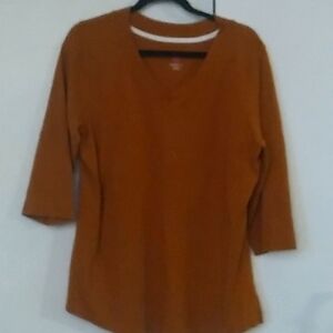 Isaac Mizrahi Pima Cotton Top XL